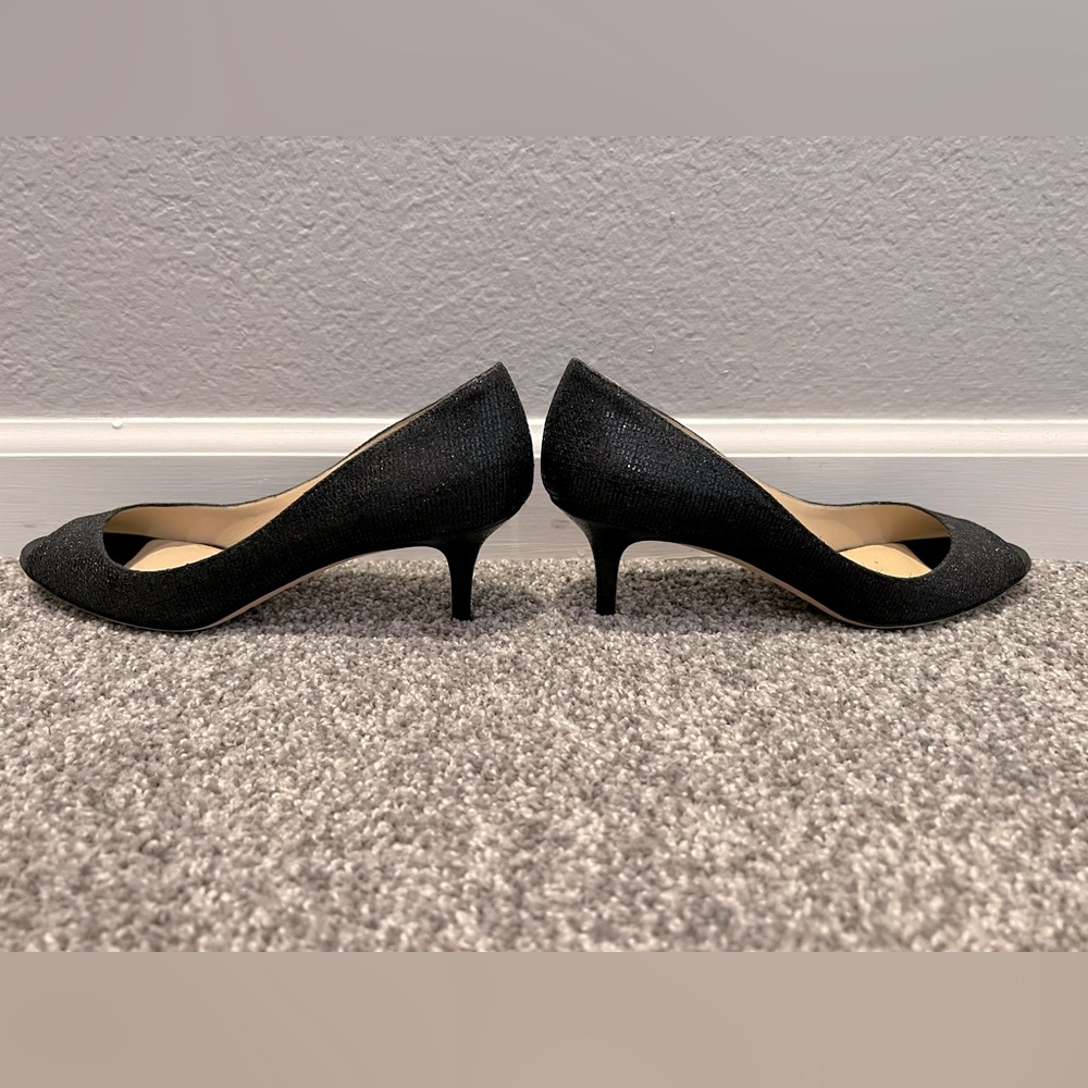 Jimmy Choo Black Sparkling Heels- size 38.5